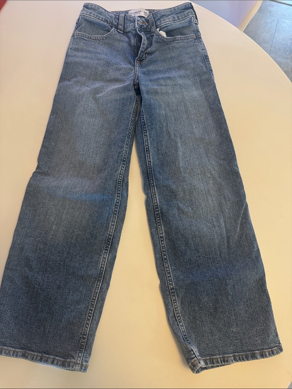 abercrombie kids Blue Straight-Leg Jeans
